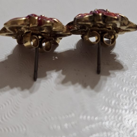 Avon 2004 Happy Holidays Interchangeble Stud Pierced Earrings - Picture 2 of 4